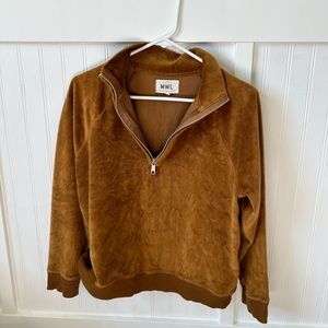 Madewell velvet lounge sweatshirt